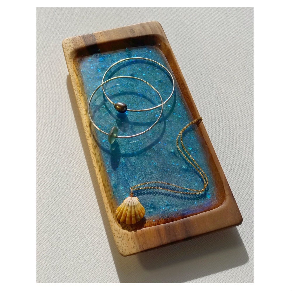 🌊 Ocean Galaxy Geode Jewelry Tray & Dish✨